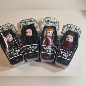 Vintage Lot Of 4 2001 Living Dead Dolls Series 2 Minis Collection